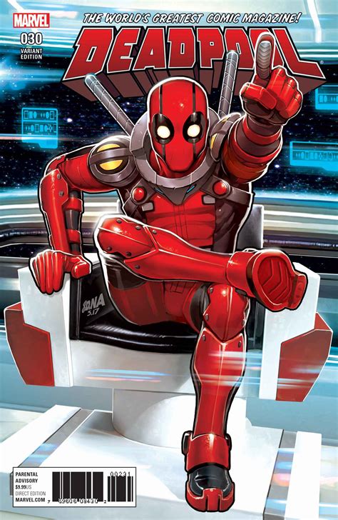 DEADPOOL #30 David Nakayama Variant | Deadpool comic, Deadpool art, Marvel deadpool