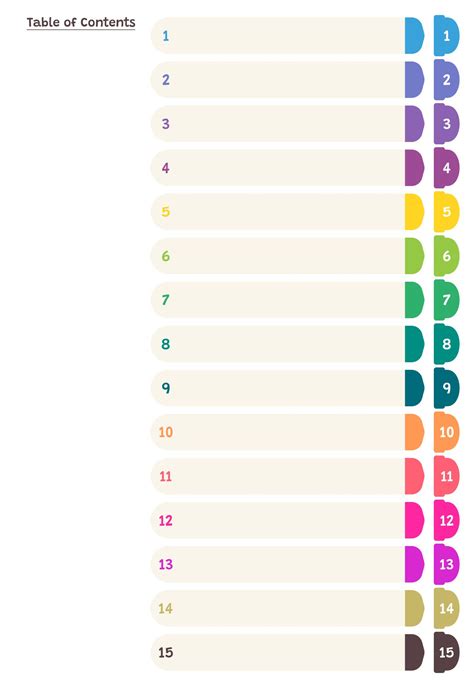 7 Best Images of Word Printable Tab Index Page - Blank Table of Contents Page, Index Tab ...