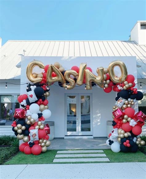 Casino party themed parties balloon display balloon decor party decor ...