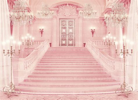 Castle Stairs Photography Backdrop Princess Pink - Etsy | Pastel pink ...