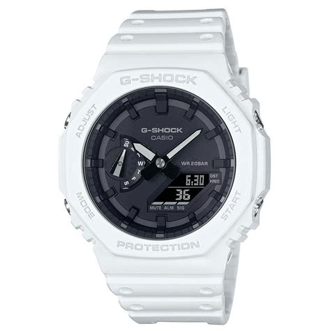 G-Shock Carbon Core White Watch GA-2100-7A — Scarce & Co