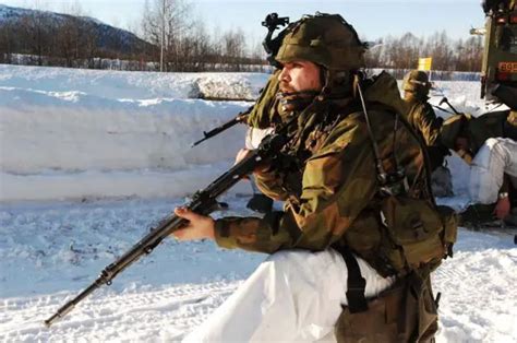 Ranks combat field uniforms soldiers Norwegian army Norway land ground ...