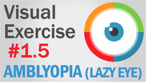 Visual Exercise [Amblyopia - Lazy Eye] #1.5 Beginner #eyeexercise | Lazy eye exercises, Eye ...