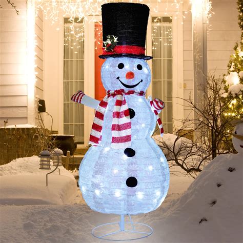 Outdoor Lighted Snowman