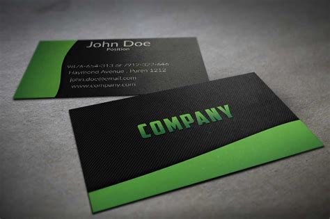 Textured Black and Green Business Card Template by BorceMarkoski on DeviantArt