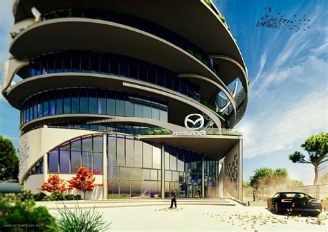 mazda headquarters office building cbd tower :: Behance