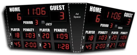 OES Hockey Scoreboard 6280 - Olympian LED