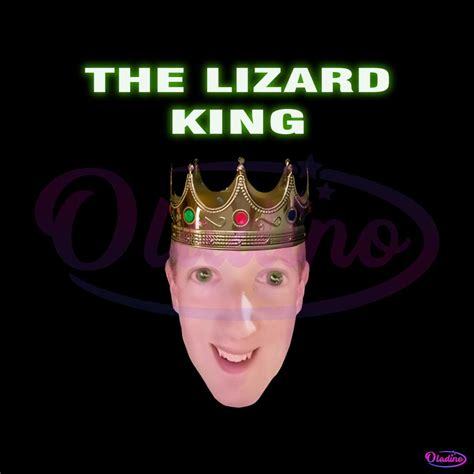 Mark Zuckerberg The Lizard King Funny Meme PNG Sublimation Files