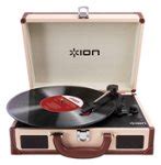 Best Buy: ION Audio Vinyl Motion Deluxe Portable Turntable Cream iT45DXC