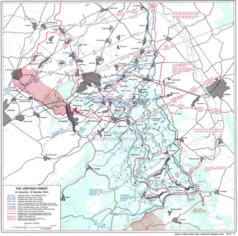 Hurtgen Forest Regimental Level Battle Map – Battle Archives