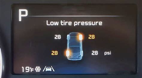 Kia Forte low tire pressure warning light causes, how to reset