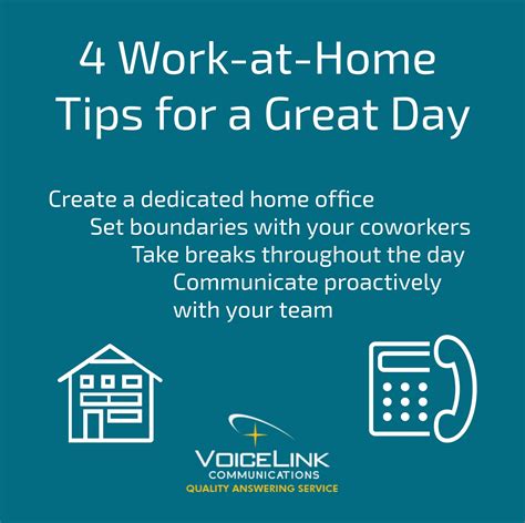 4 Work at Home Tips for a Great Day | VoiceLink, Houston