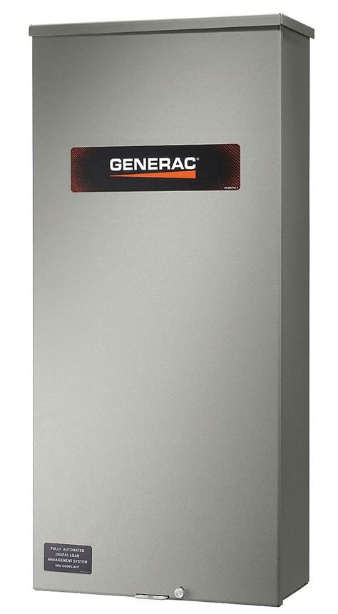 GENERAC, Single Phase, 200 A Current Rating, Automatic Transfer Switch ...