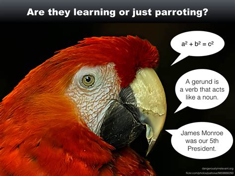 Are they learning or just parroting? [SLIDE] | @mcleod