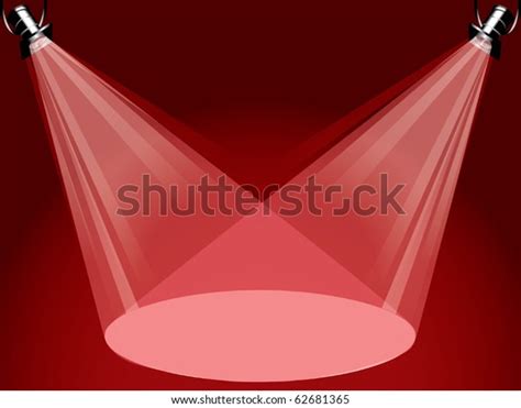 Red Spotlight Background Vector Stock Vector (Royalty Free) 62681365