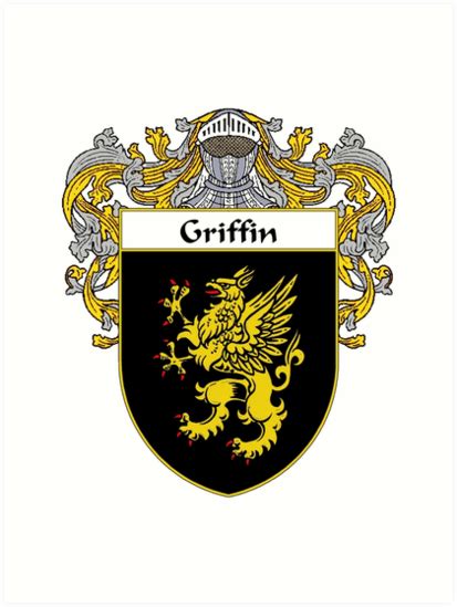 "Griffin Coat of Arms/Family Crest" Art Prints by William Martin | Redbubble