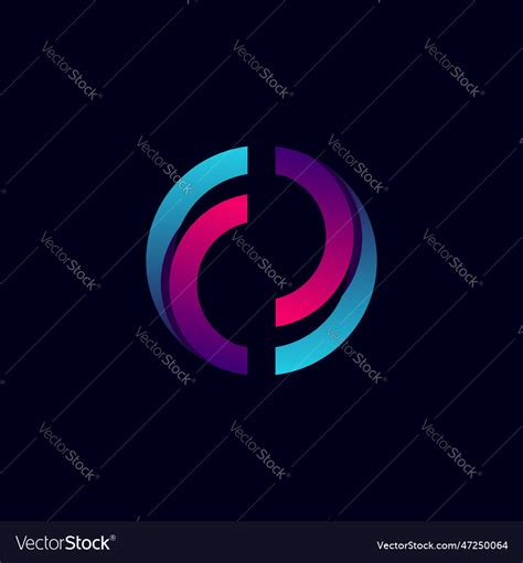 Letter f logo design inspiration with gradient Vector Image