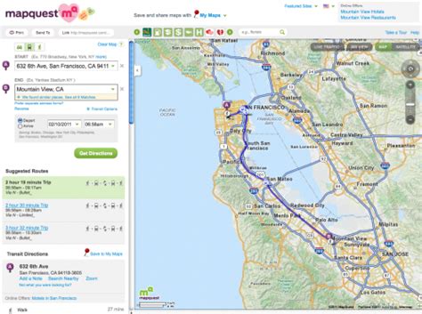 Mapquest Introduces Transit, Walking Directions