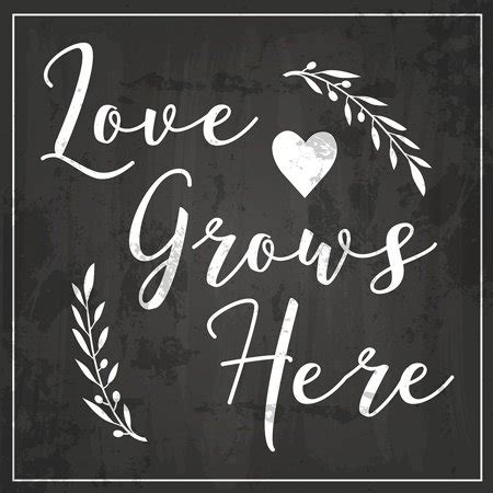 Love Grows Here Poster Print by ND Art - Walmart.com