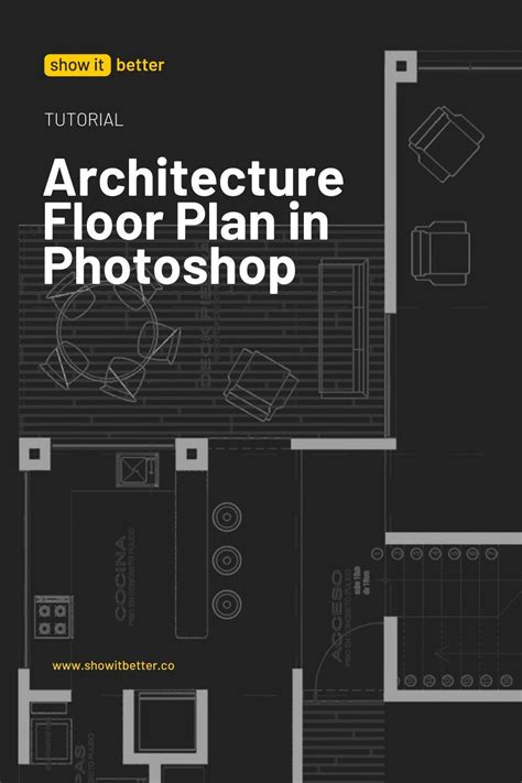 Architecture Floor Plan in Photoshop in 2022 | Architectural thesis ...