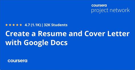 Creating A Resume Cover Letter In Google Docs - Resume Example Gallery