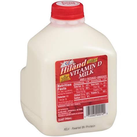 Hiland Vitamin D Milk 1 qt. Jug | Hy-Vee Aisles Online Grocery Shopping