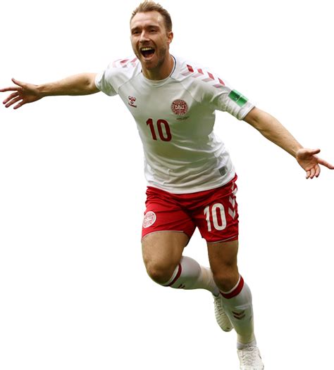 Christian Eriksen Denmark football render - FootyRenders