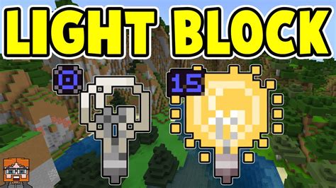 How to craft & use the Light Block in Minecraft Bedrock Survival! - YouTube