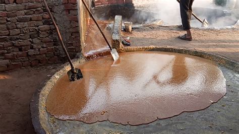 Jaggery making process. - YouTube