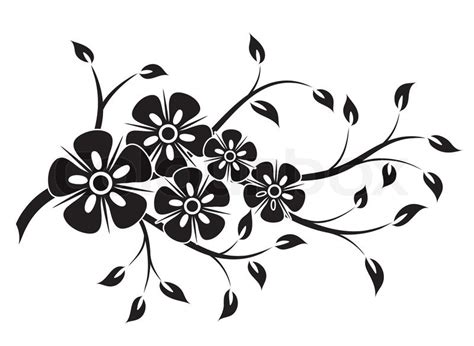 Decorative floral element for design, ... | Stock vector | Colourbox