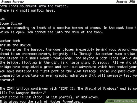 How to Play Zork: 7 Steps (with Pictures) - wikiHow