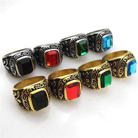 Wholesale Male Finger Rings New Fashion Men'S Jewelry 4 Kinds Of Color ...