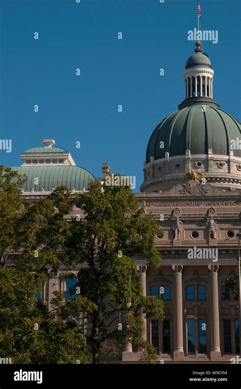 Indiana State Capital Building / Dome , Indianapolis, Indiana USA Stock Photo - Alamy