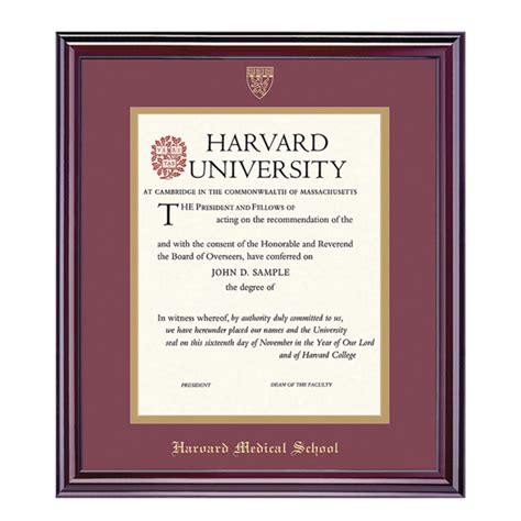 Harvard University Embossed Diploma Frame | Harvard - The Coop