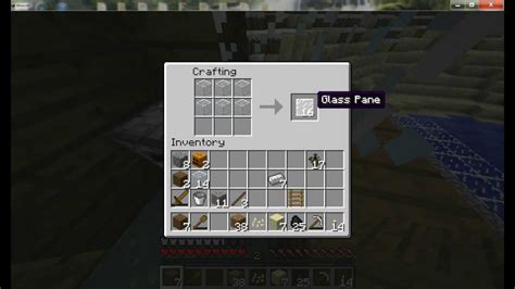 MINECRAFT - HOW TO MAKE GLASS BLOCK AND GLASS PANE IN MINECRAFT - YouTube