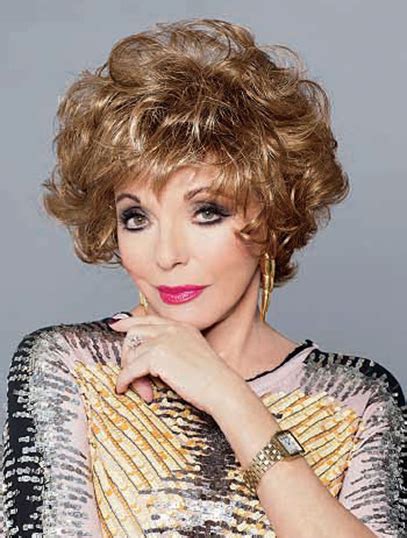 Joan Collins Hair Wigs, Celebrity Human Hair Wigs