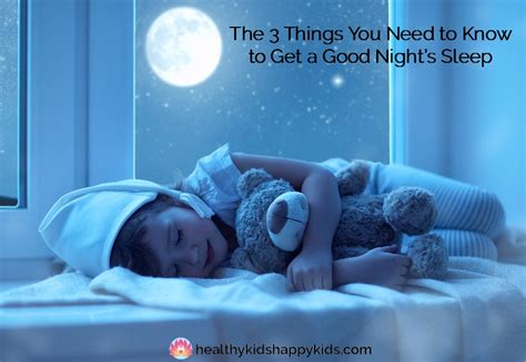 The 3 Things You Need to Know to Get a Good Night’s Sleep - Healthy ...