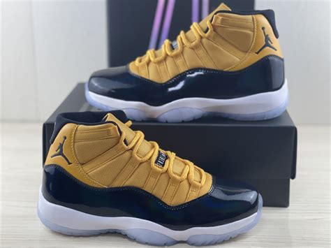 Air Jordan 11 Retro 'Black Yellow' - SneakerCool.com