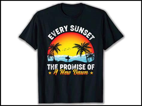 Summer T-shirt Design, Sunset T-shirt Design. by Jamin Akter Mim on Dribbble