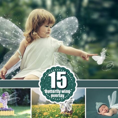 Angel Butterfly Wings Photo Overlays Photoshop Mix Overlay - Etsy