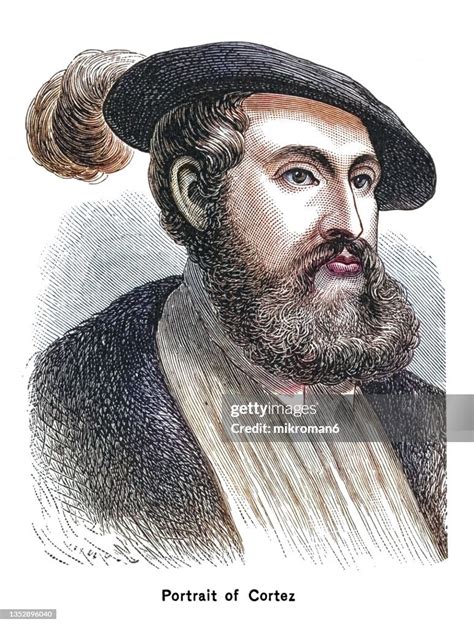 Portrait Of Hernando Cortes Spanish Explorer High-Res Stock Photo ...