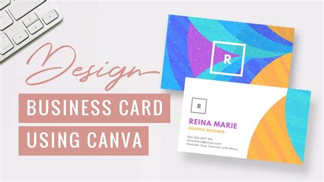 Design a Business Card Using Canva + FREE DOWNLOAD | Easy Tutorials with Reina - YouTube