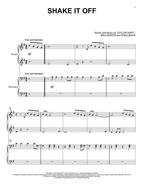 Shake It Off | Sheet Music Direct