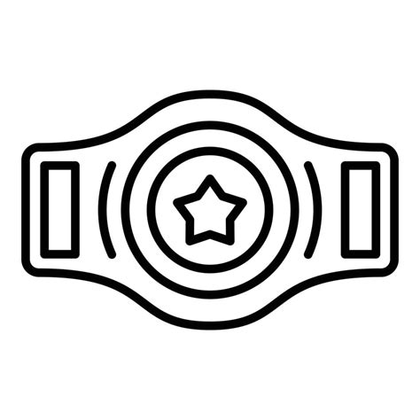 Champion Belt Line Icon 6172186 Vector Art at Vecteezy