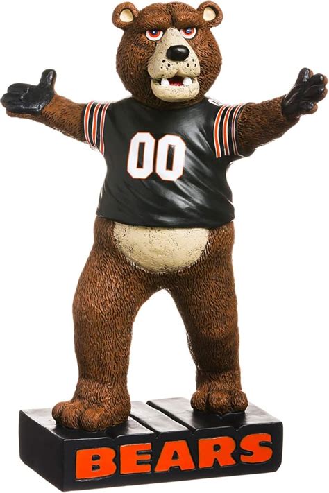 Amazon.com : Team Sports America NFL Chicago Bears Fun Colorful Mascot Statue 12 Inches Tall ...