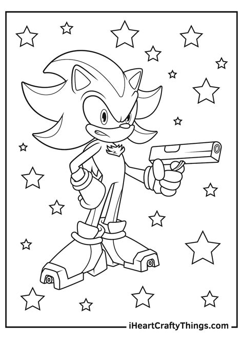 Shadow The Hedgehog Coloring Pages (Updated 2021)