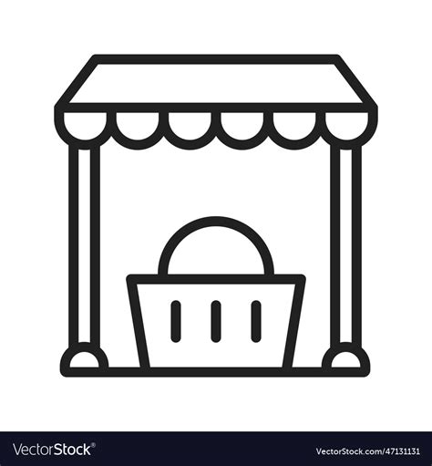 Local market icon image Royalty Free Vector Image