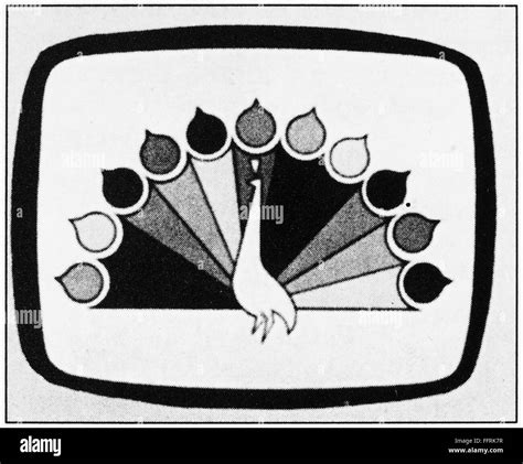 TELEVISION: NBC LOGO, 1956. /nPeacock logo used in television ...