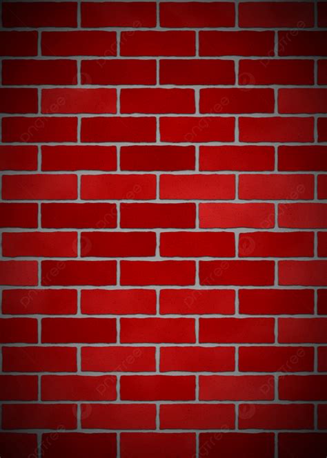 Red Simple Brick Wall Flat Pattern Background Wallpaper Image For Free ...