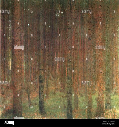 Gustav Klimt Pine Forest II XIX th - XX th century Stock Photo - Alamy